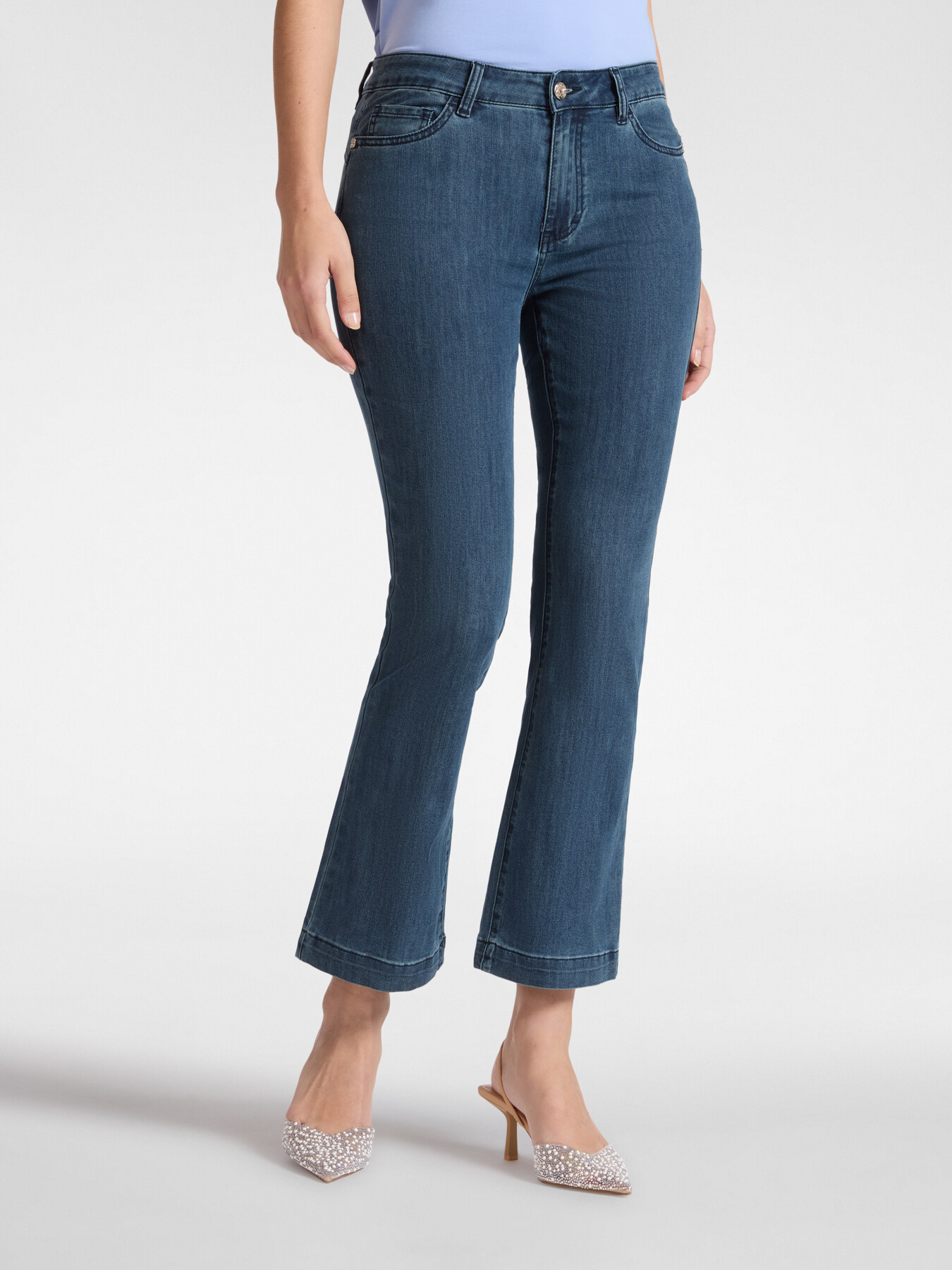 Jeans 5 tasche kick flare, "Florence" image number 2