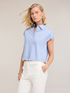 Boxy poplin shirt with stones image number 2