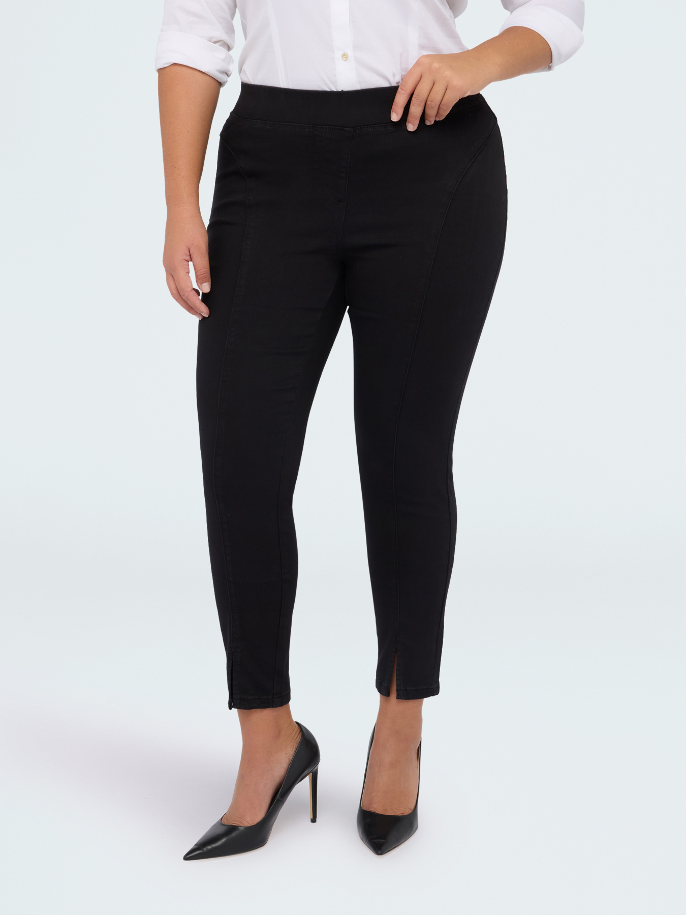 Jeggings in denim misto cotone image number 0