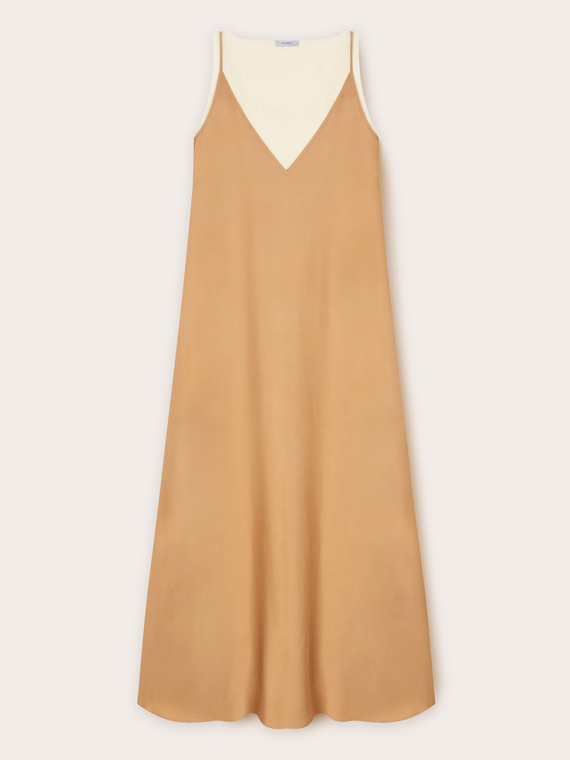 Long double viscose dress