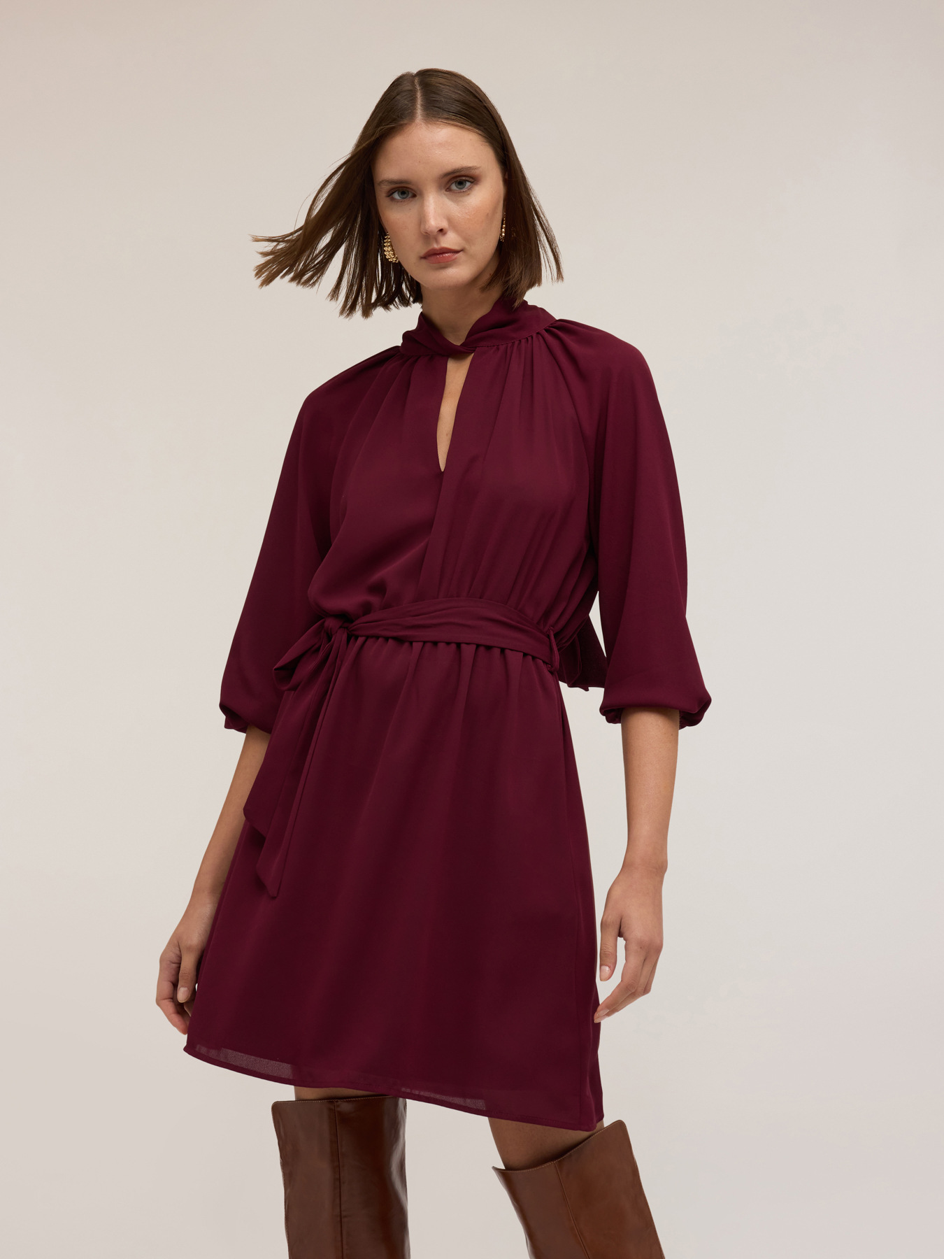 Vestido fluido drapeado image number 2