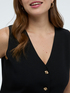 Long knit vest image number 3