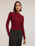 Fitted ribbed turtleneck sweater image number 2