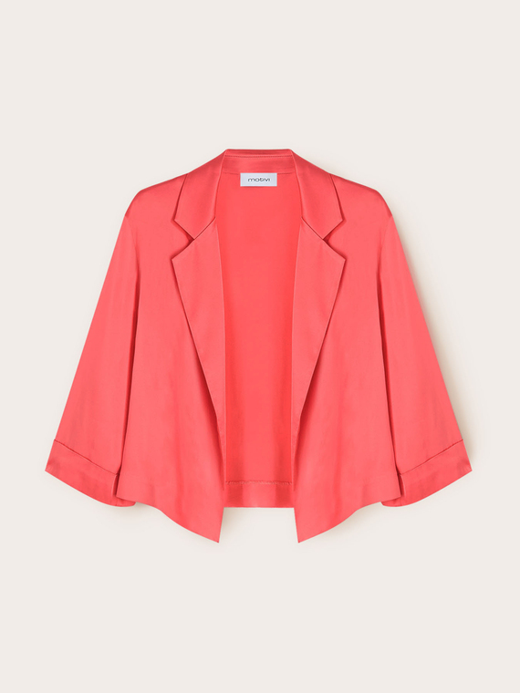 Veste déstructurée en satin stretch