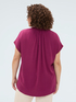 Zweifarbiges T-Shirt mit Schmetterlingen aus Pailletten image number 1