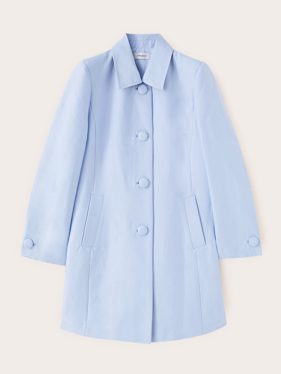Cotton satin coat