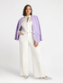 Shirt with keyhole and embroidered collar image number 4