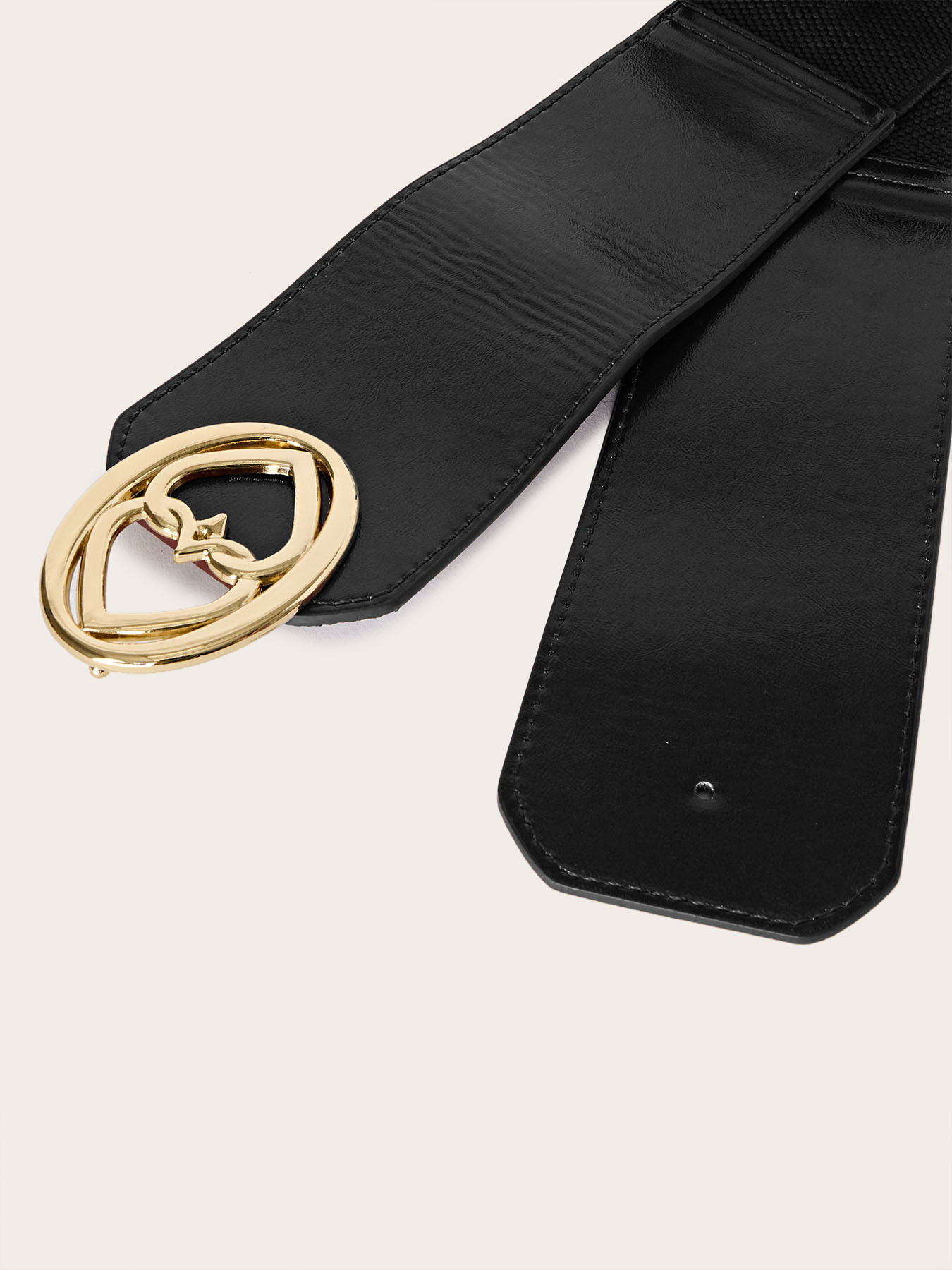 Cintura elastica con fibbia dorata image number 2