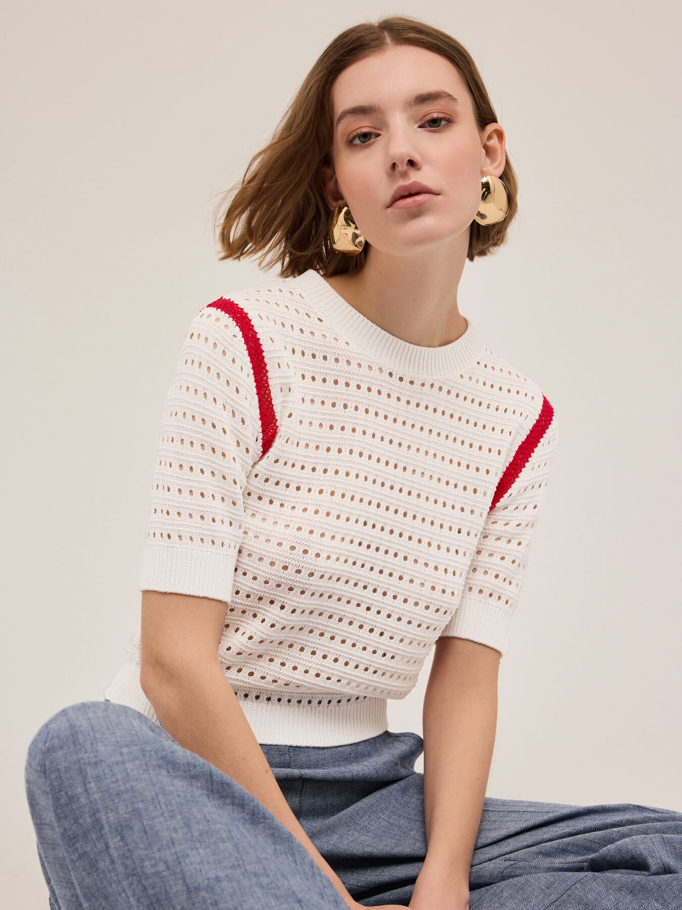Pull effet crochet image number 0