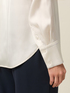 Satin shirt with chain detail image number 2