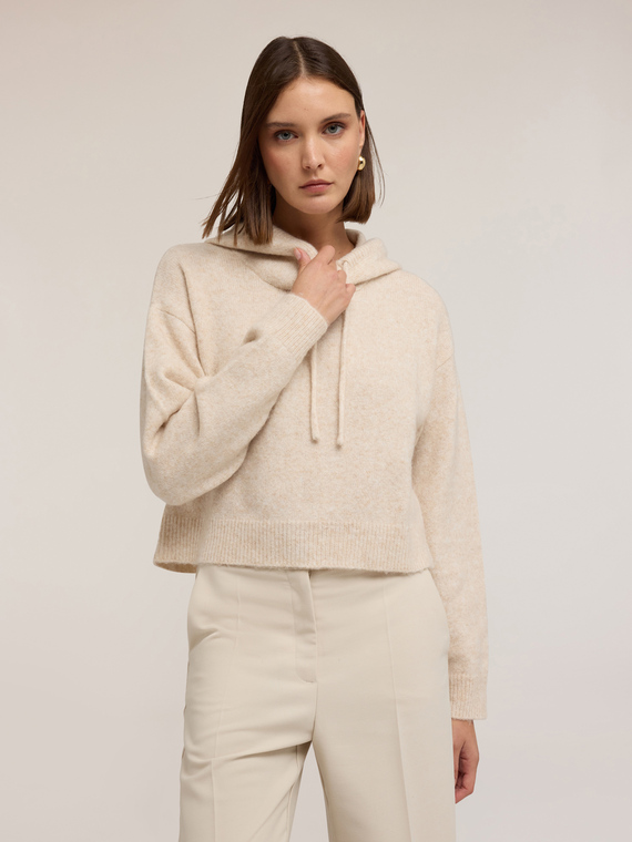Pull en maille mohair mélangé