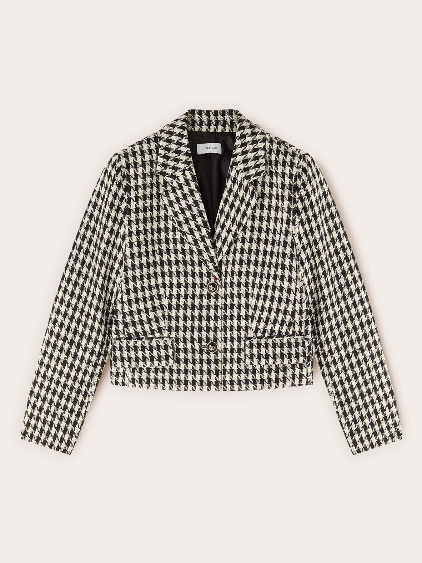 Short houndstooth jacket image number 4