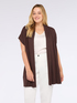 Cardigan long en maille fine avec manches courtes image number 2