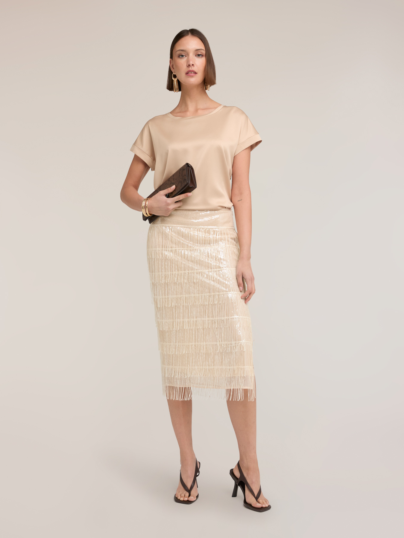 Zweifarbiges T-Shirt aus Baumwollmischung image number 0