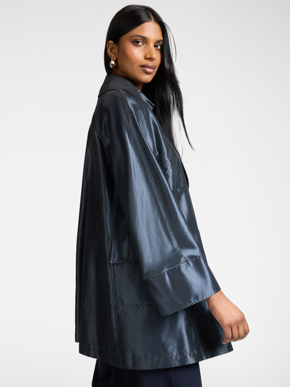 Veste longue en taffetas
