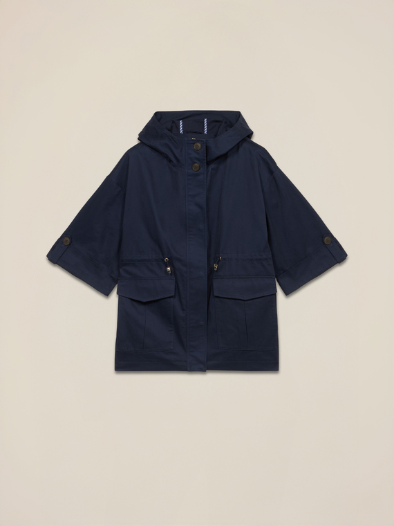 Cotton parka with hood