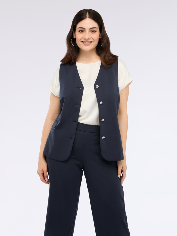 Gilet en maille Milano avec boutons