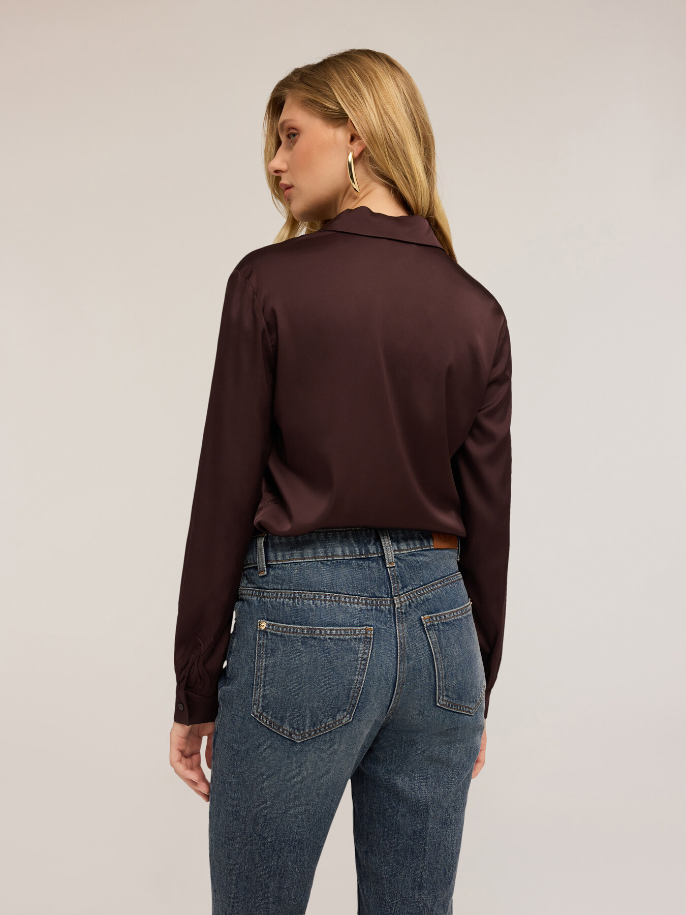 Satin shirt image number 1