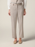 Cigarette pants in fluid fabric image number 3