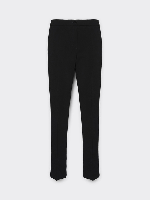 Slim-fit trousers in stretch fabric