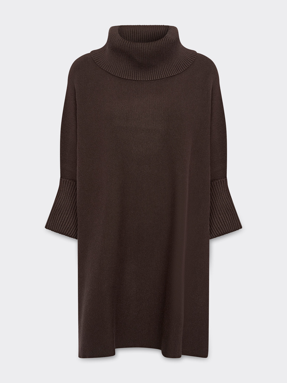 Cowl-neck cape