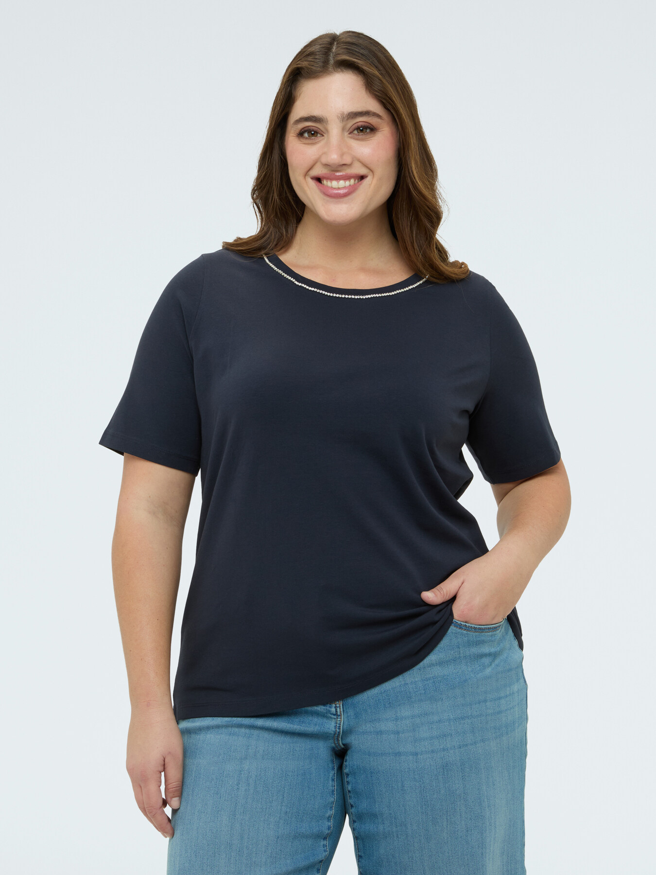 Cotton t-shirt with luminous appliqu&eacute;s image number 0