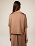 Blusa in raso con taschino image number 1