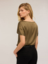 Blusa con maniche a petalo image number 1