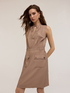 Mini dress con tasche in raso image number 2