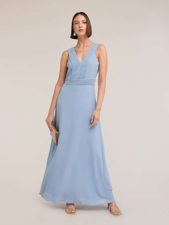 Long dress in georgette