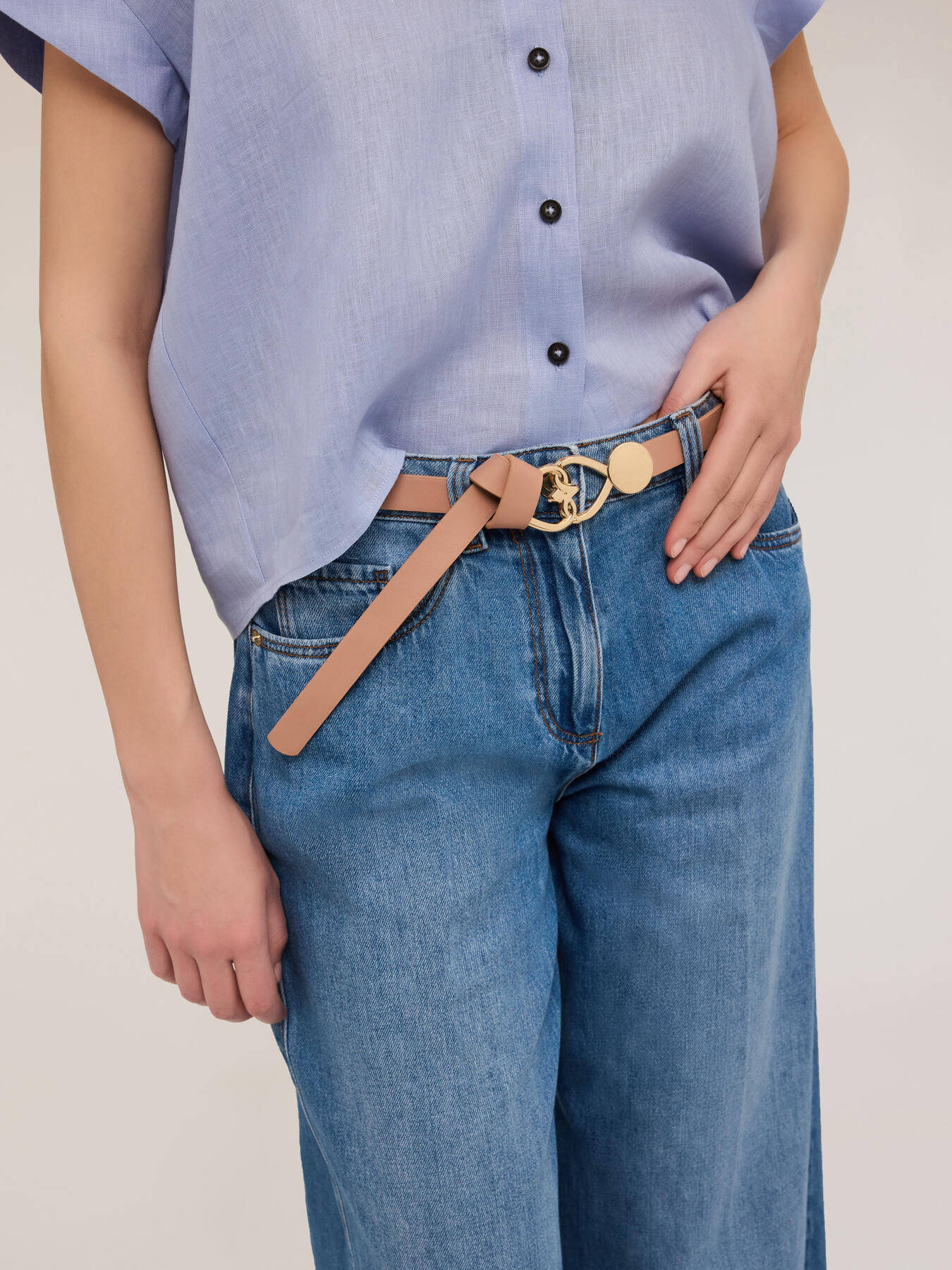 Belt with Double Love buckle image number 0