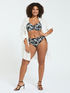 Bikini mit tropischem Print und Schn&uuml;ren image number 6