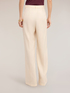 Wide-leg linen blend trousers with pleats image number 1