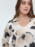 Satin blouse with floral print image number 3