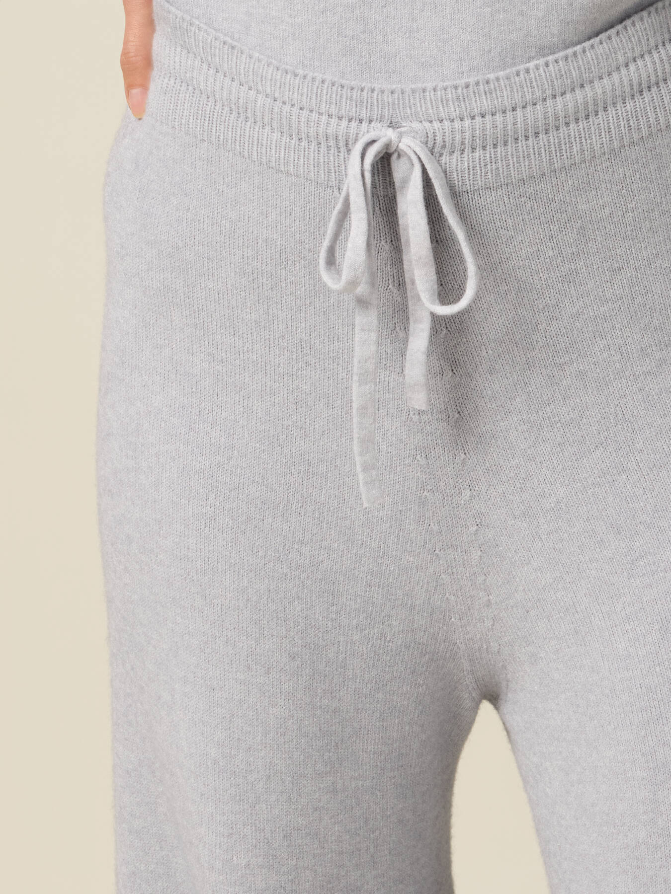 Pantaloni palazzo in maglia image number 2