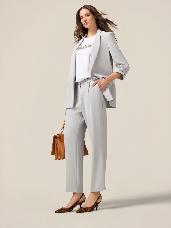Fluid fabric trousers