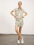 Cross-dyed denim skirt with pockets image number 3