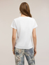 T-shirt in jersey con scritta ricamata image number 1
