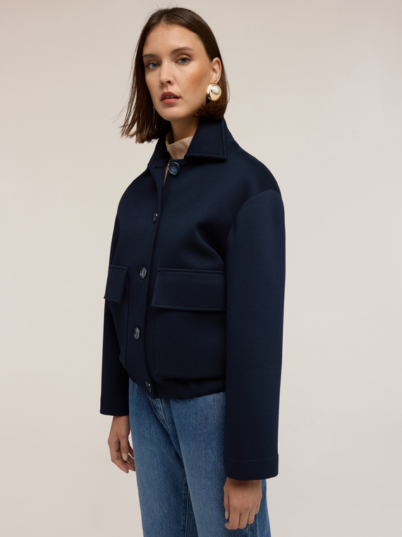 Boxy-Jacke aus Scuba