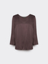 Stretch satin blouse image number 4