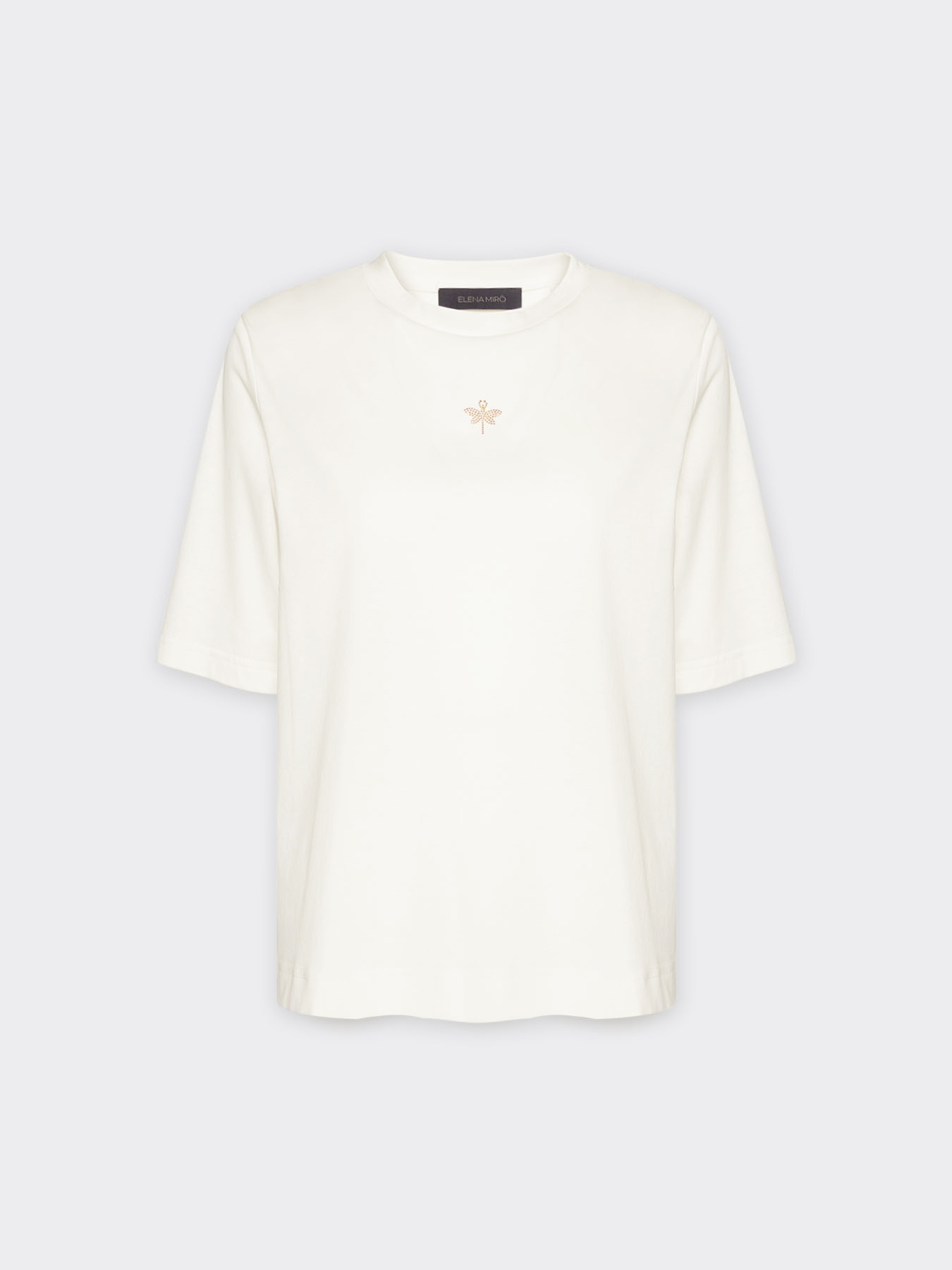 T-shirt avec petite libellule en strass image number 4
