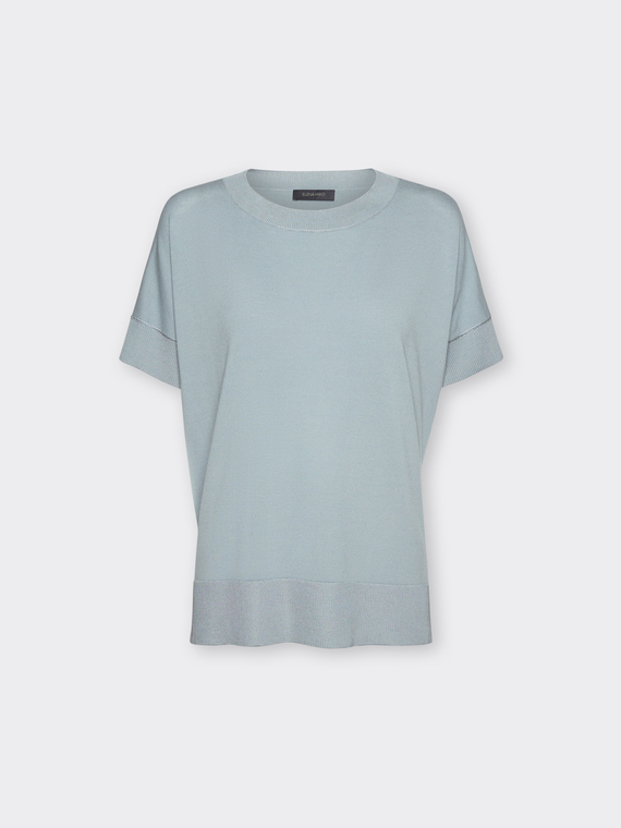Maglia maniche corte misto viscosa