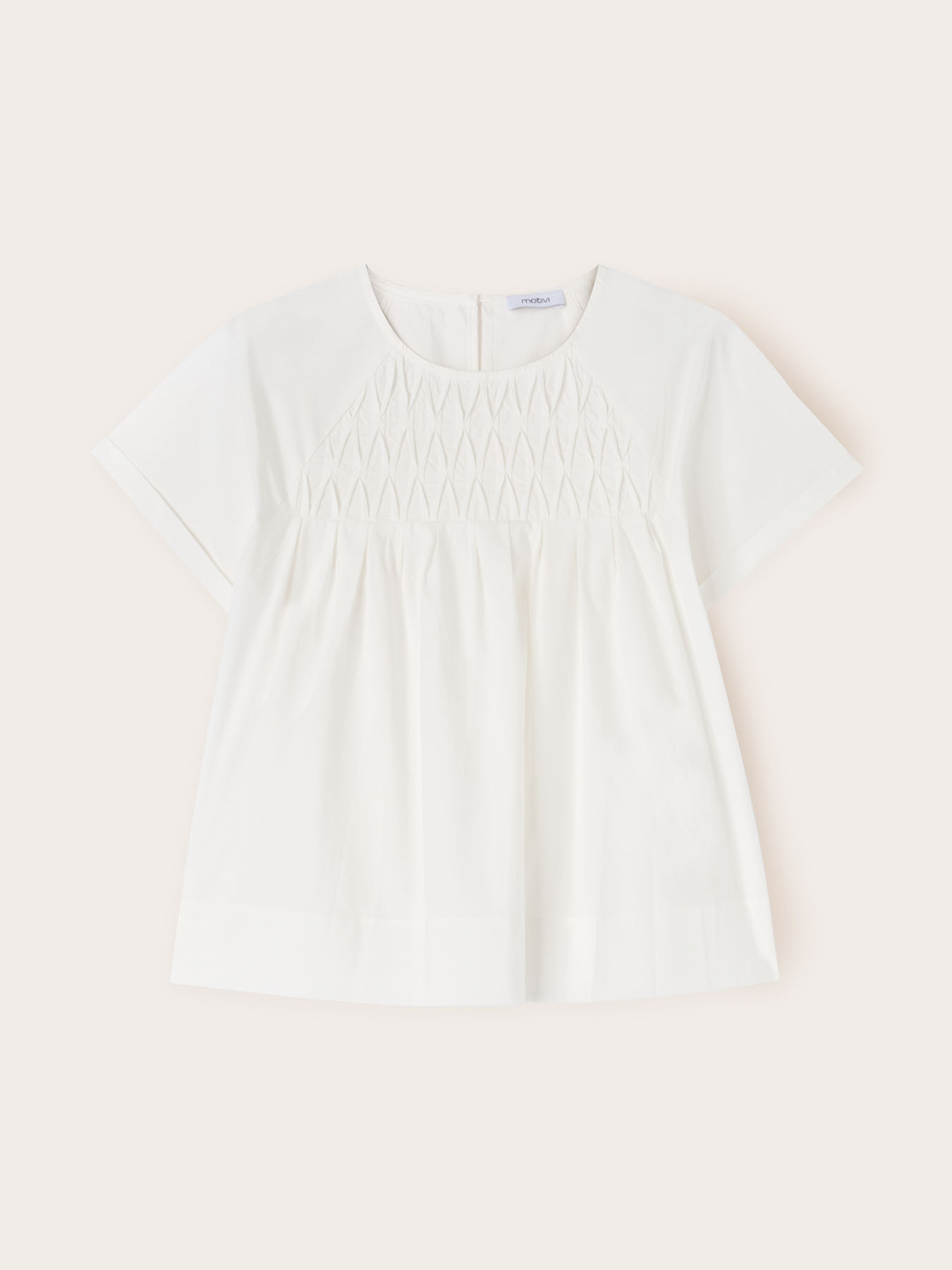 Poplin crafted blouse image number 4