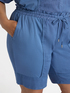 Linen and cotton jersey shorts image number 3