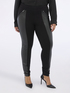 Leggings in punto Milano e tessuto spalmato image number 0