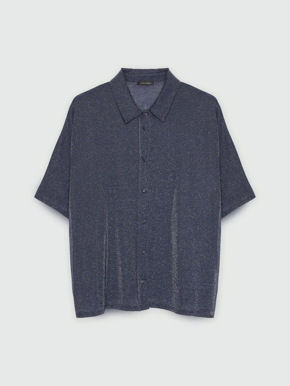 Chemise boxy lurex
