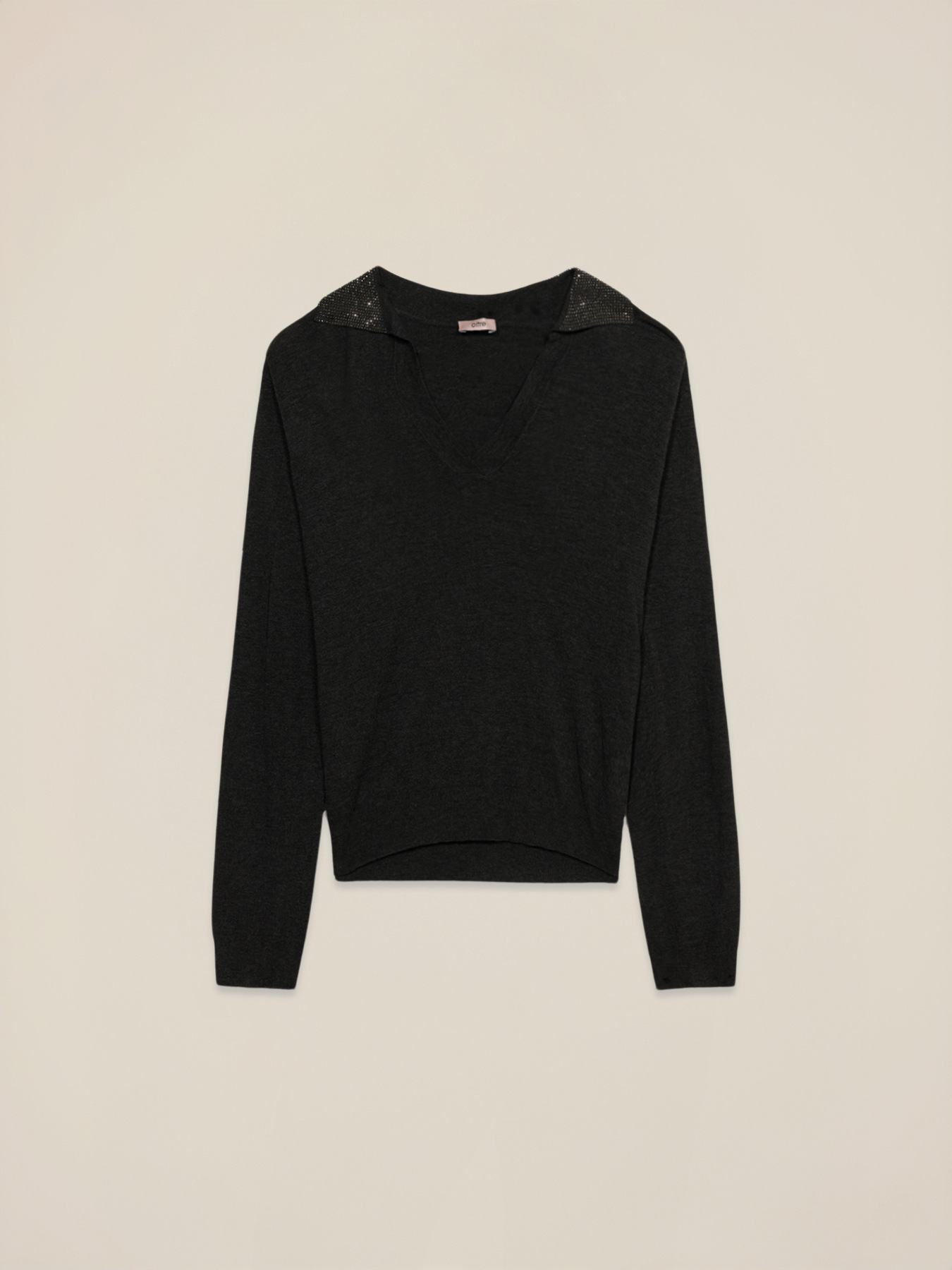 Maglia con colletto decorato image number 3