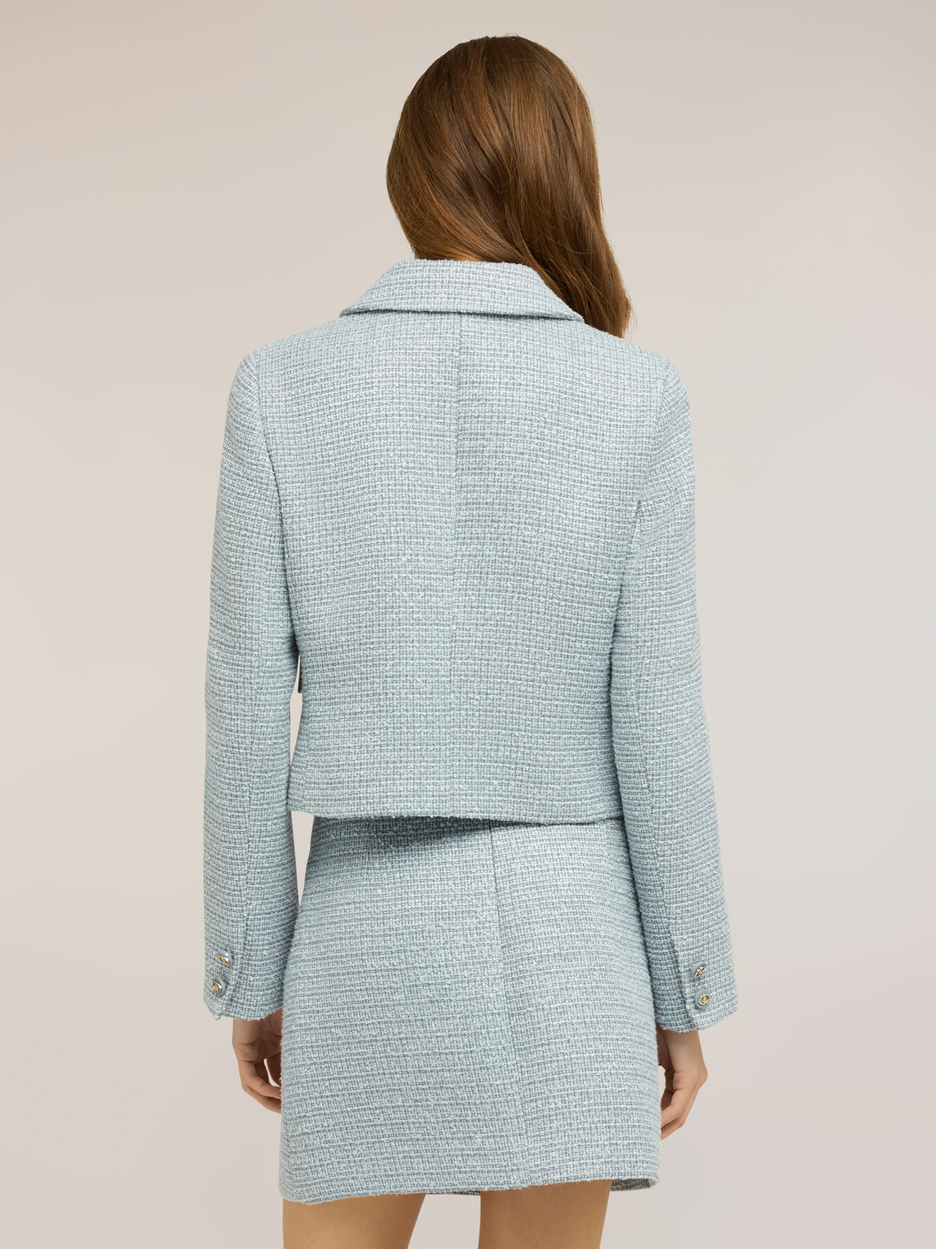 Short boucl&eacute; fabric jacket image number 1