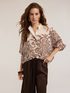 Oversize-Bluse aus Musselin mit Blumendruck image number 2