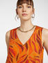 Printed stretch cotton dress image number 3